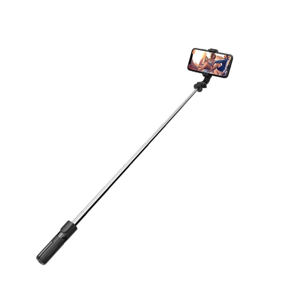 Tech-Protect Selfie-stang med stativ 72 cm - Svart