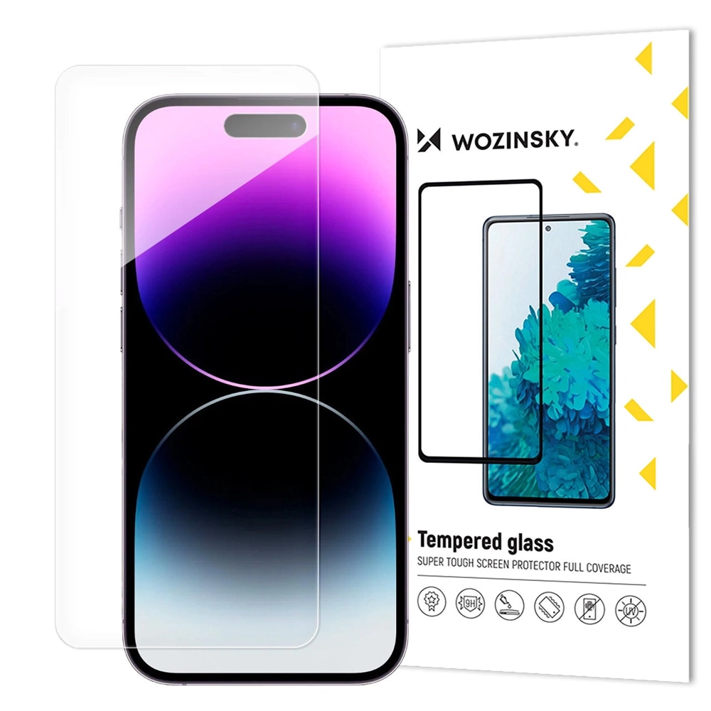 Wozinsky herdet skjermbeskytter for iPhone 16 med 9H hardhet