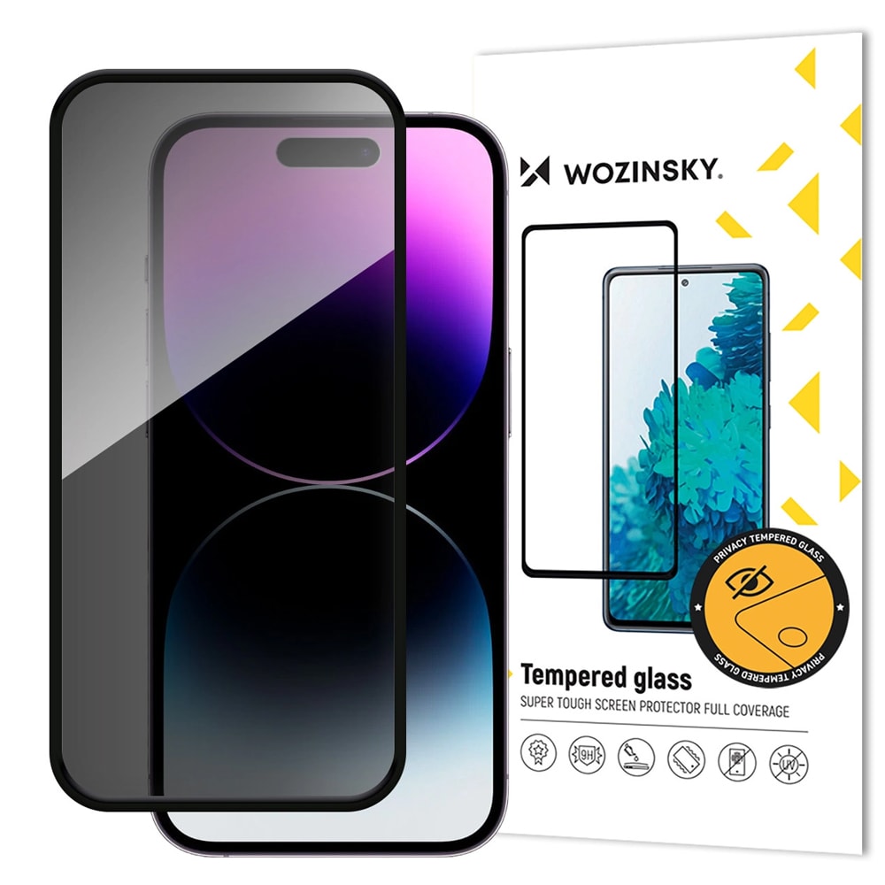 Wozinsky Privacy herdet skjermbeskytter for iPhone 16 Plus