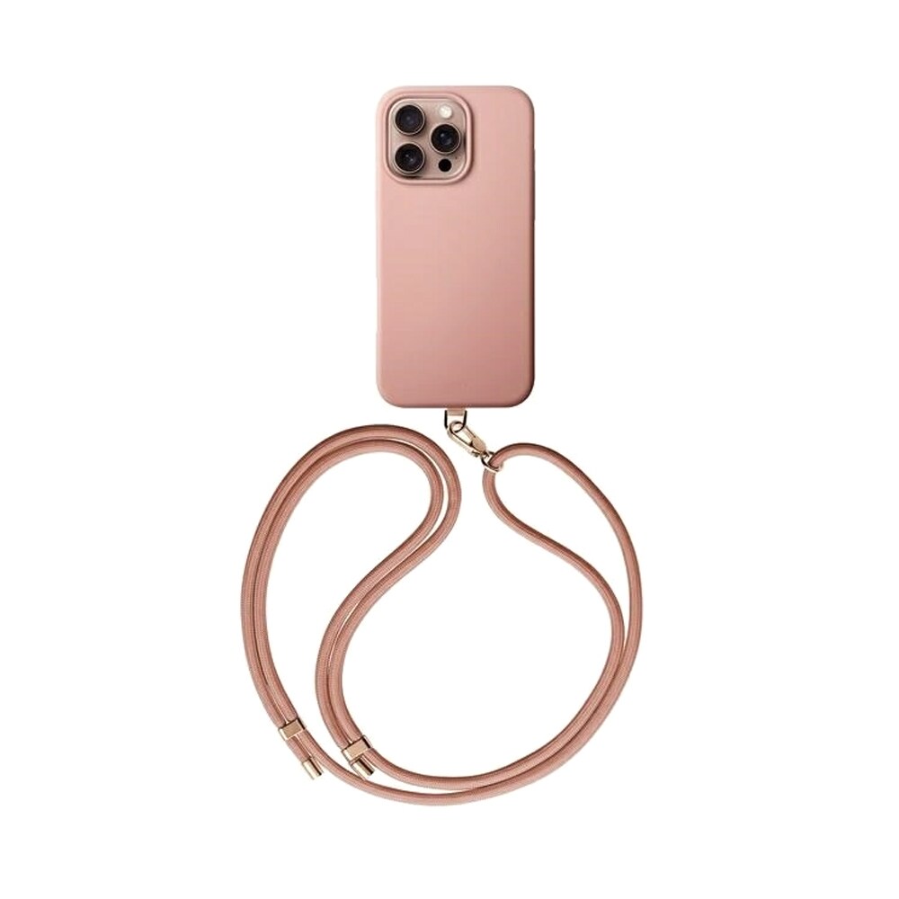 Uniq Coehl Creme-bakveske med bærestropp for iPhone 16 Pro - Rosa