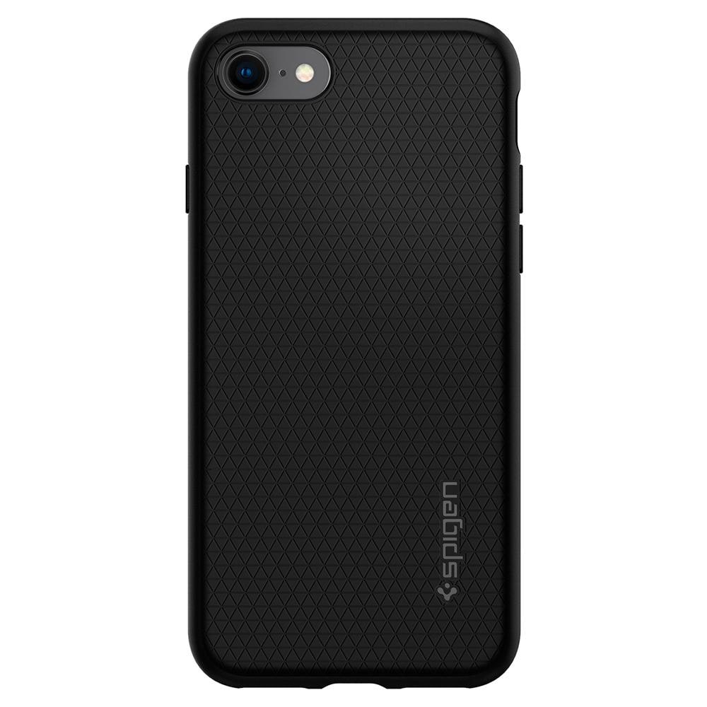 Spigen Liquid Air-etui for iPhone 7 / 8 / SE 2020 / SE 2022 - Svart