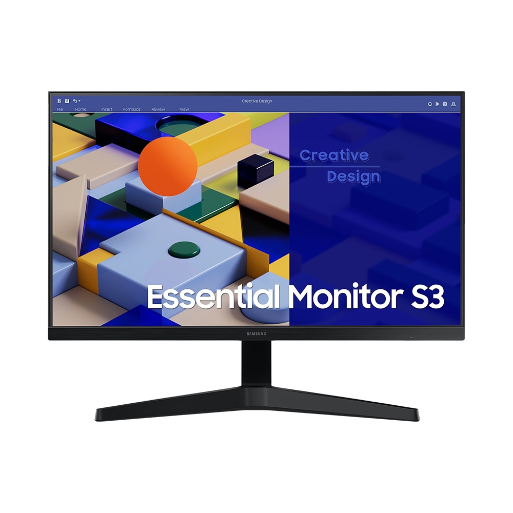 Samsung S24C312EAU 24" Full HD LED IPS-skjerm med AMD FreeSync og 75 Hz oppdateringsfrekvens