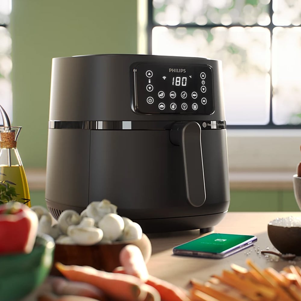 Philips Airfryer XXL Connected 5000 Series med 7,2 L kapasitet og NutriU-app