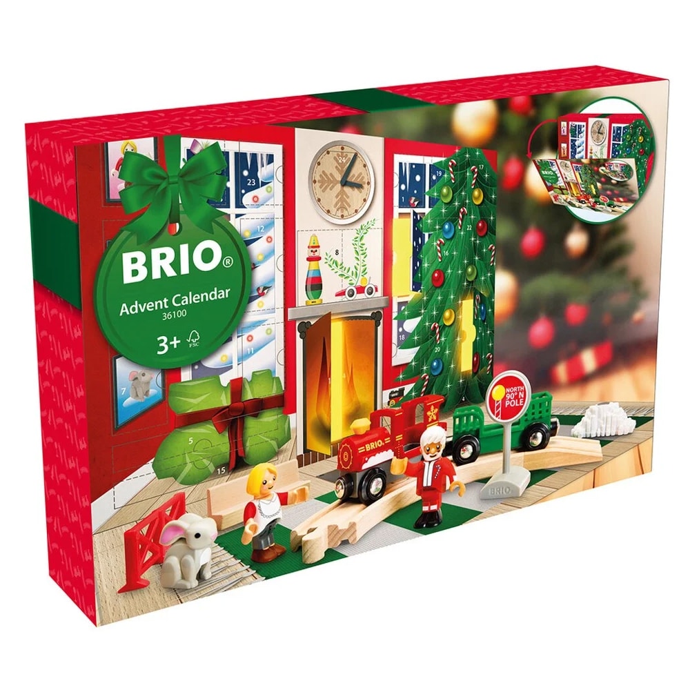 Brio Adventskalender 2024 med tog og tilbehør