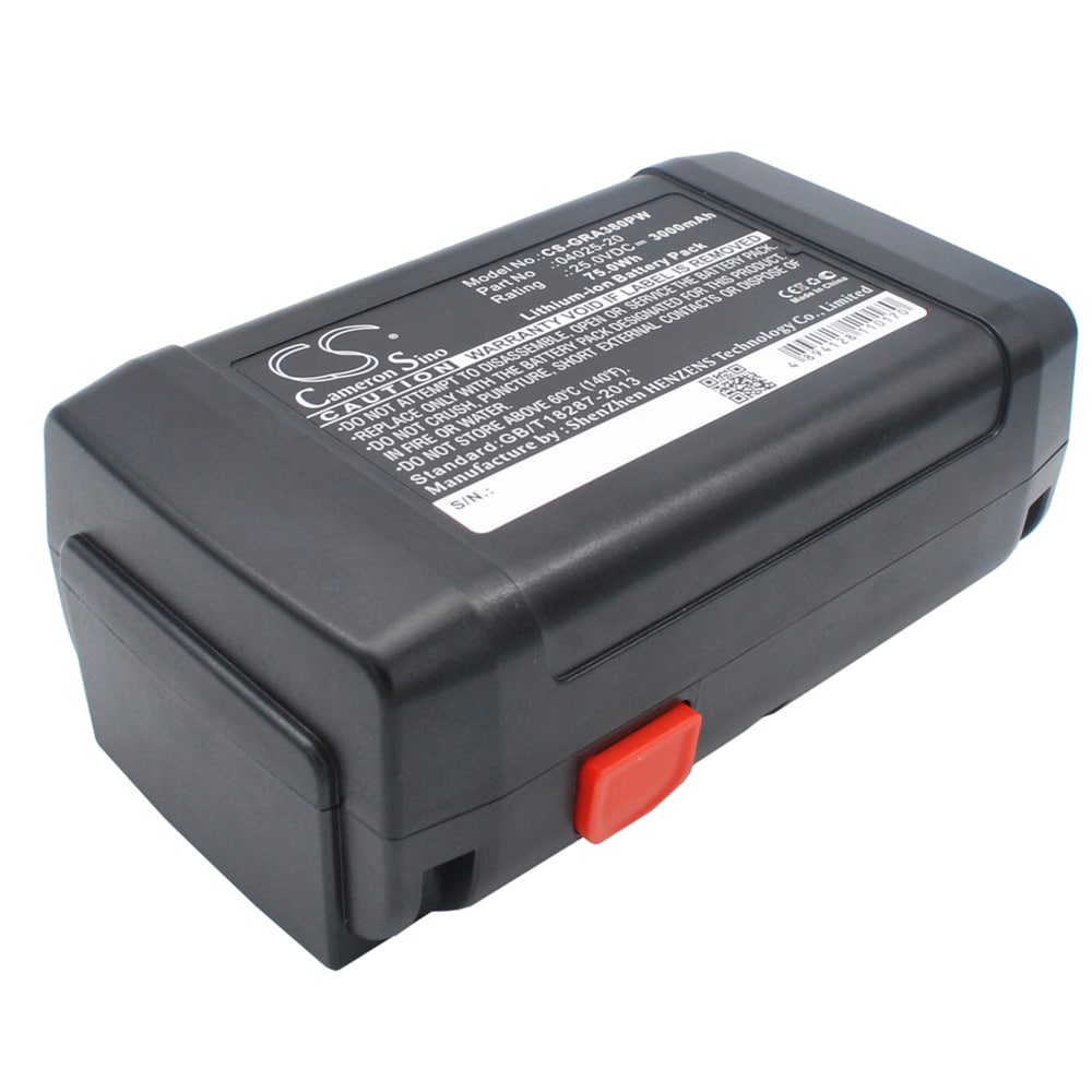 Gardena 25V 3000mAh Litium-ion Batteri for Lengre Klippetid