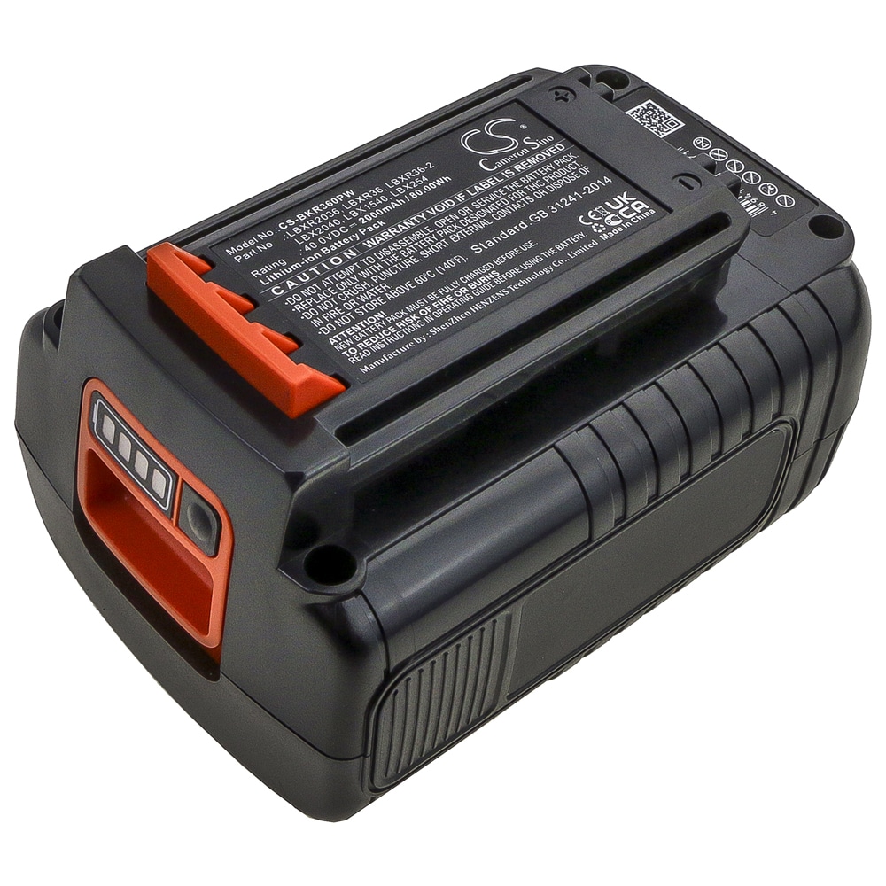 LBX1540 Li-ion-batteri 40V – Optimal ytelse for Black + Decker-verktøy