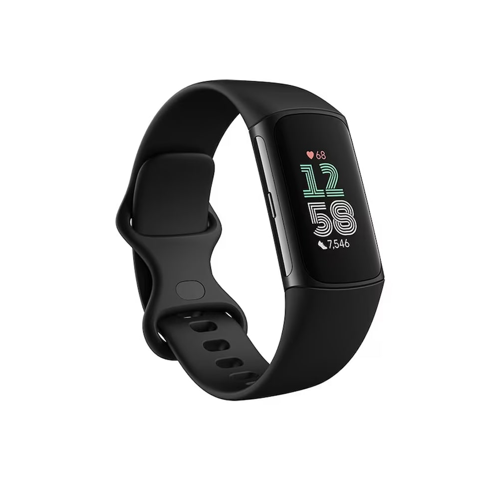 Fitbit Charge 6 - Obsidian svart med avansert helsesporing og smarte funksjoner