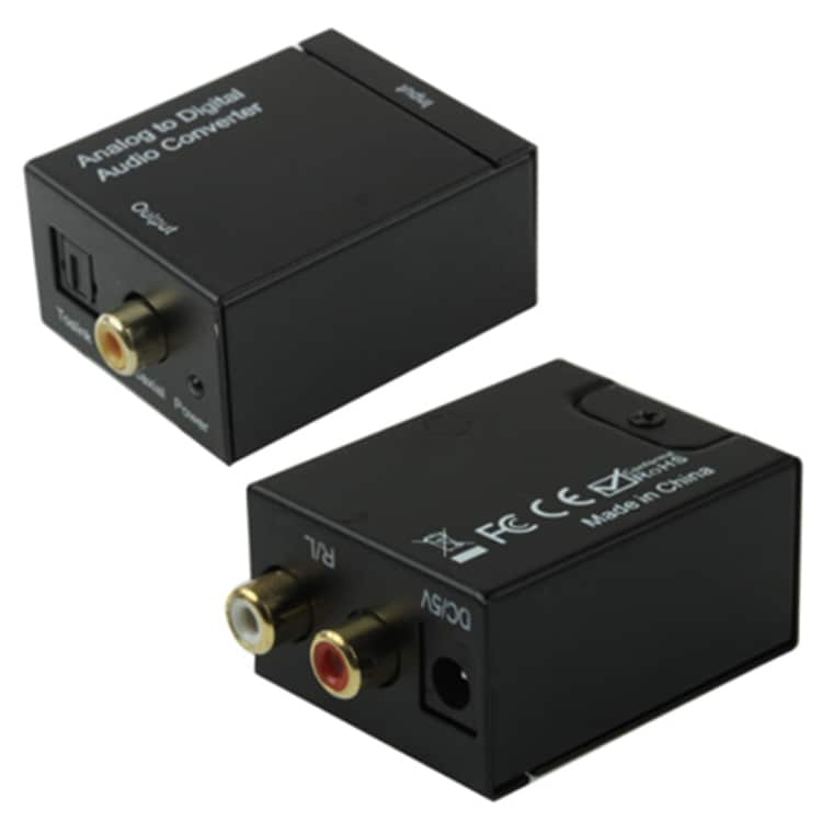 Optisk Toslink-adapter til analog RCA