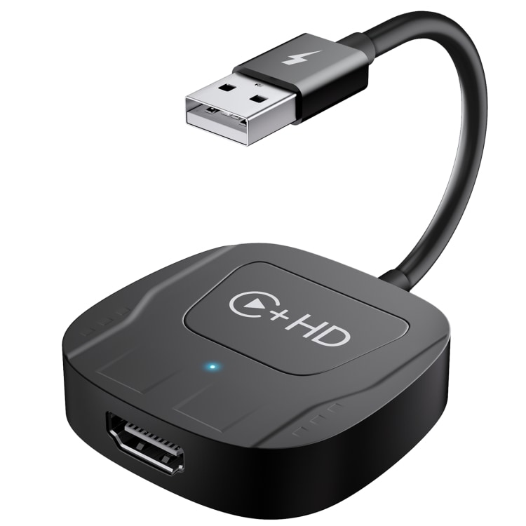 Lydadapter for Android Auto med USB- og HDMI-tilkobling for trådløs CarPlay