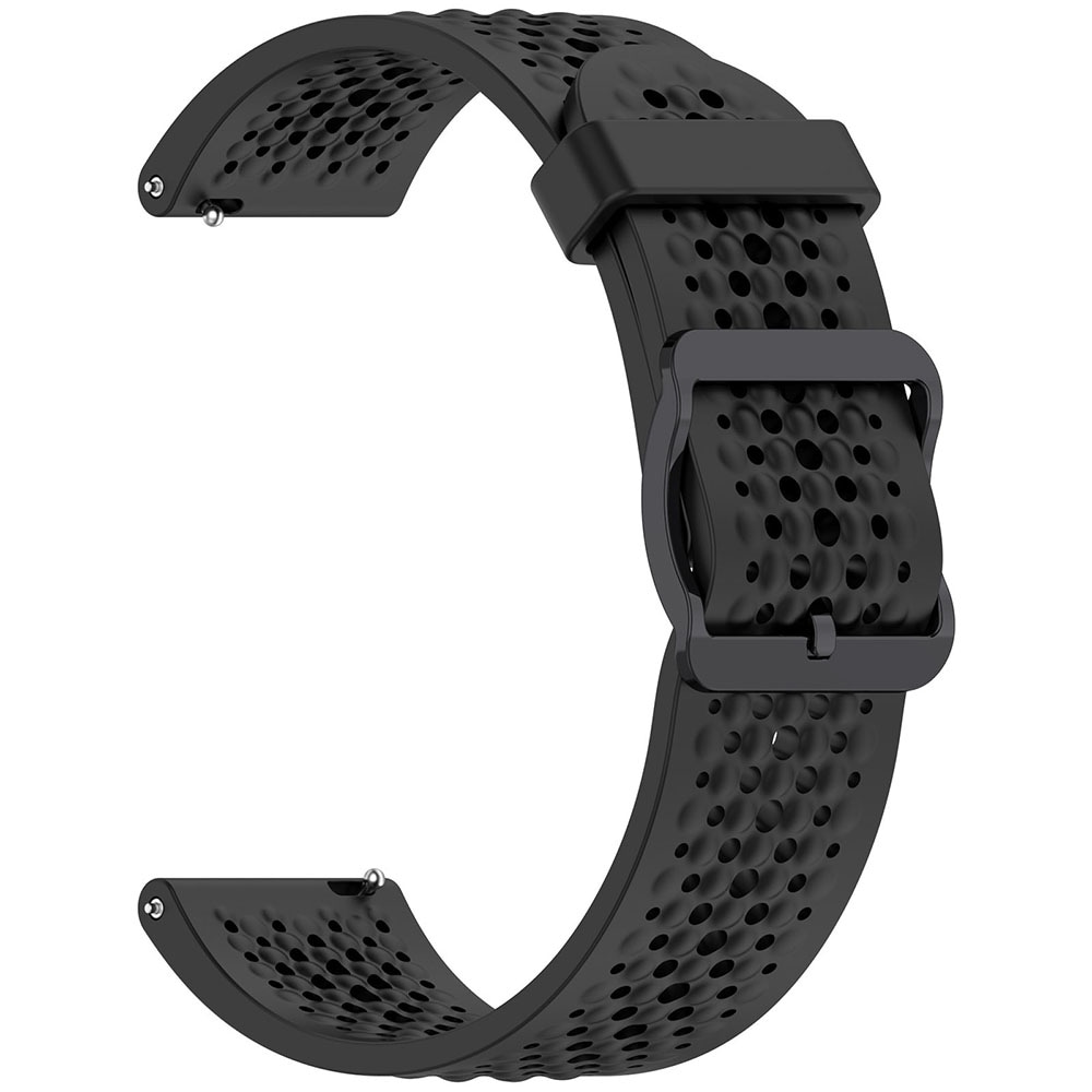 Silikonarmbånd 20mm for Xiaomi S4 Sport - Svart