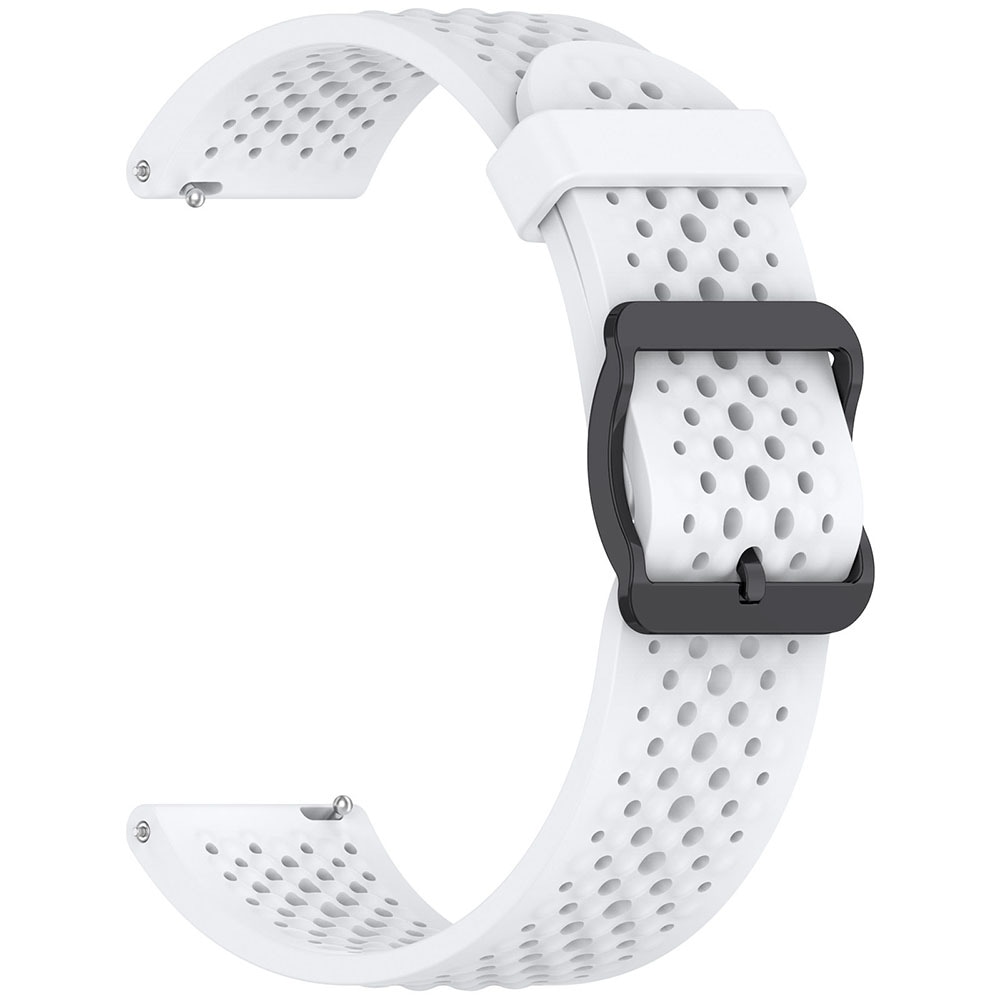 Silikonarmbånd 22mm for Xiaomi S4 Sport - Hvit