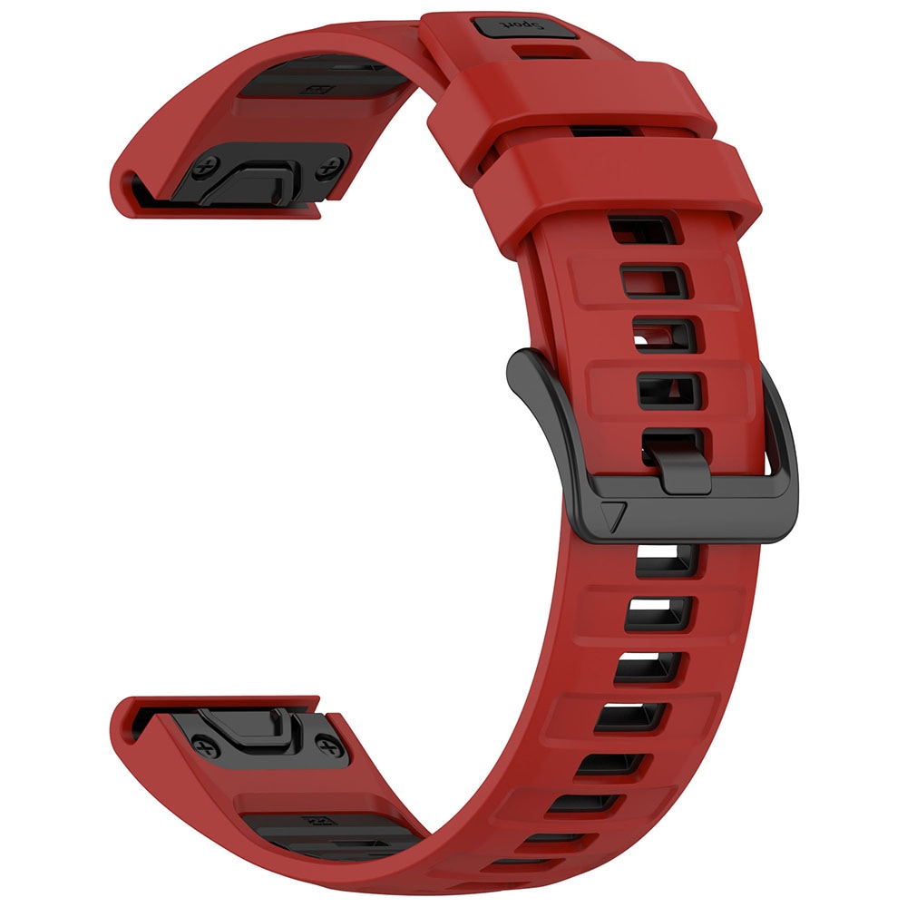 Silikonarmbånd for Garmin Fenix 8 51mm - Rød