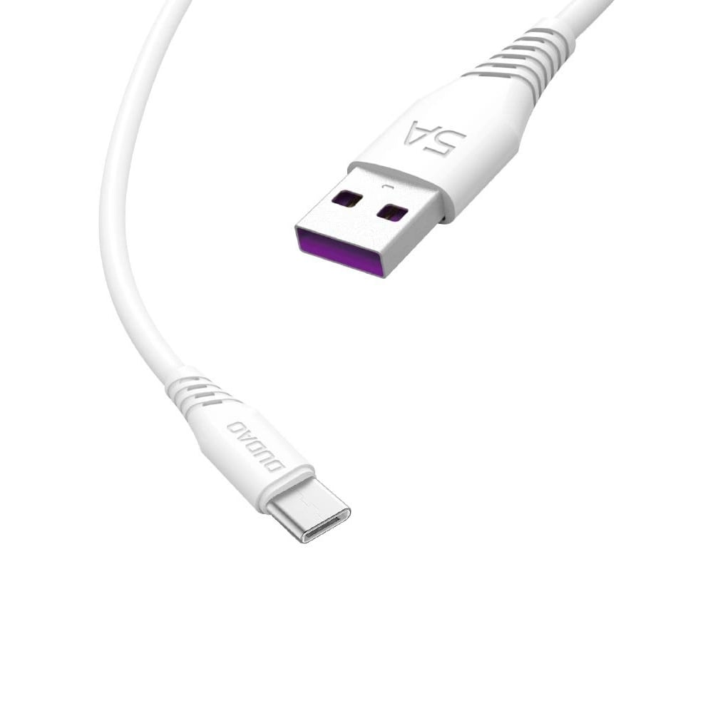 Dudao USB-kabel USB til USB-C 5A 2 m - hvit