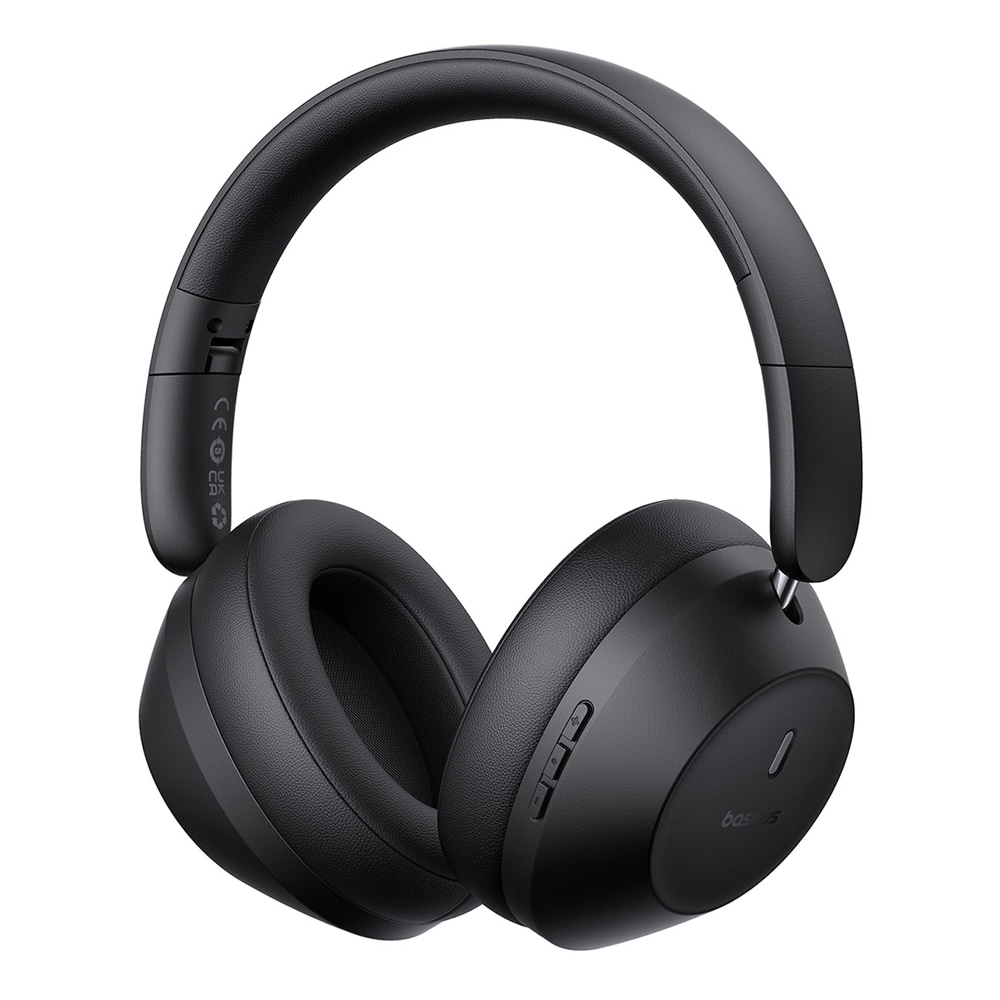 Baseus Bass 30 Max on-ear Bluetooth-hodesett med lang batterilevetid - Svart