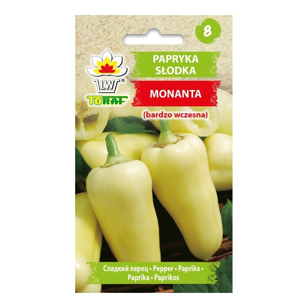 Frø til paprika Montana - Tidlig og høytytende med søt smak