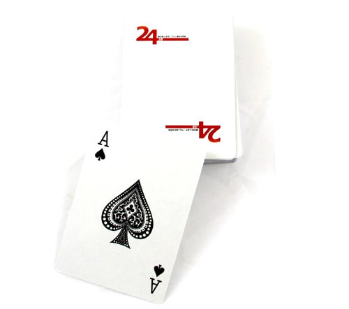 Kortstokk med 24.se logotype