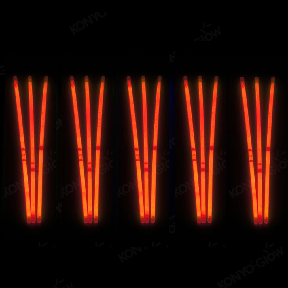 Glowsticks 100-Pk armbånd i Rød farge