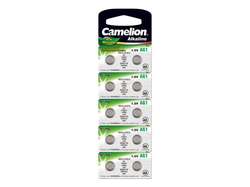 Camelion AG1 Knappcellebatteri 10-pack