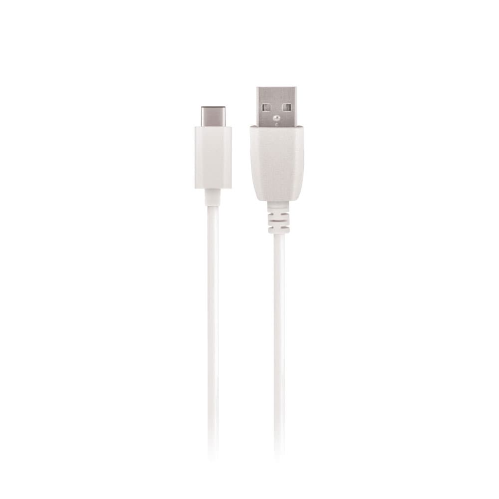 Maxlife ladekabel med USB-C - 3 meter, 2A - Hvit